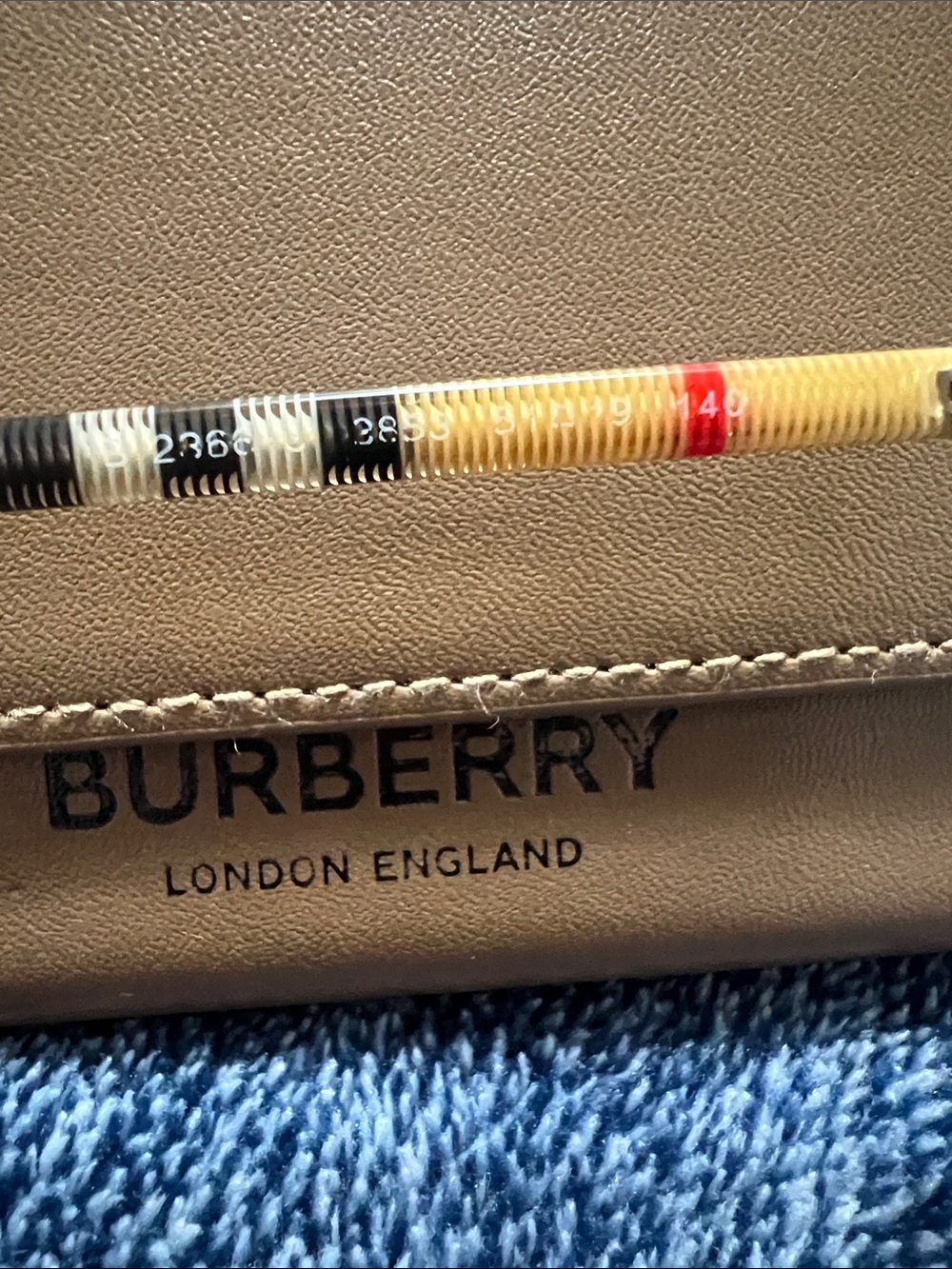 Burberry Black Cat-Eye Glasses with Tan Case - Picture 4 of 8